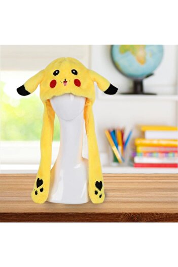 unteks Kulakları hareketli pikachu peluş şapka