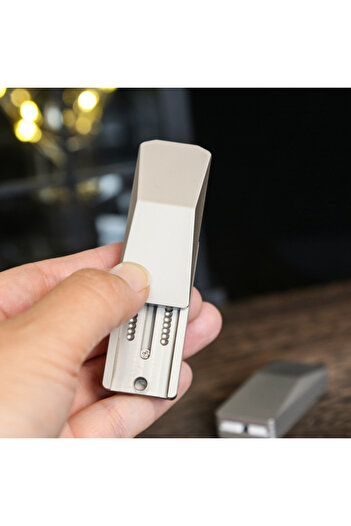 Choice Stainless Steel Pi Ka Mechanical Fidget Slider Magnetic Push Slider Adult EDC Metal Fidget Toy Adult