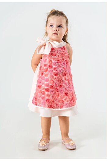 PİTABABY Rose Kız Çocuk Çiçekli Bloom Elbise