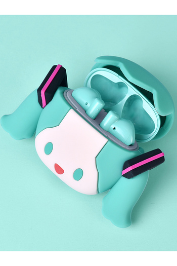 BANDAI A bilibiliGoods New POPO Series Hatsune Miku True Wireless Bluetooth Earbuds Anime Collaboration Ex.