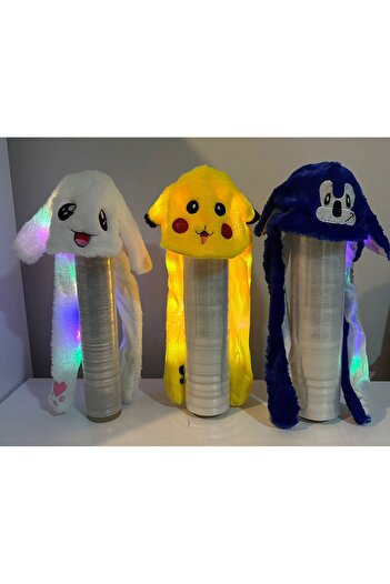 unteks Kulakları hareketli pikachu peluş şapka