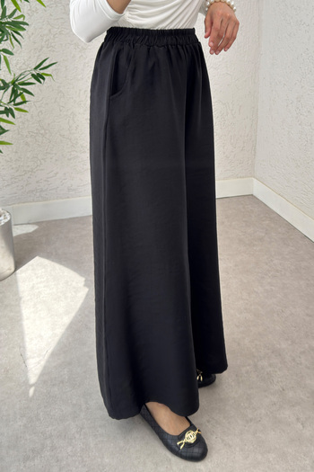 Salih Çelebi Pipe Leg Trousers 0012 - Black