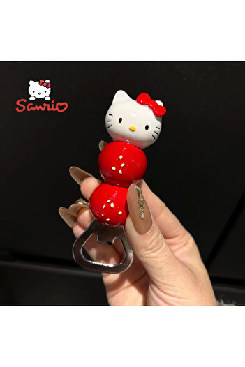 Miniso 1pcs Kawaii Hello Kitty 3D Bottle Opener fridge magnet Ornament Cartoon Japanese creativity Cute San