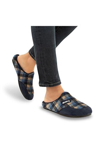 Muya Tauri 31801-030 Men's Winter House Slippers Navy Blue 40-45