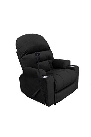 Lazy Vibes Velvet Rocking Cinematic Recliner Chair with Phone & Cups Holder | NZ80 PLUS