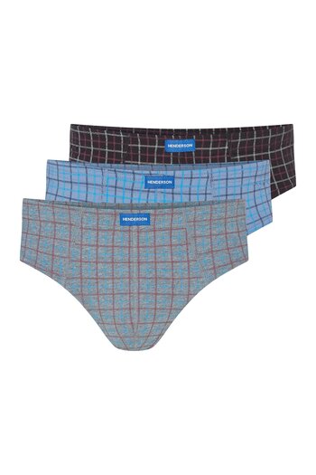 Henderson Men's Slip Briefs 3-Pack 100% Cotton Comfortable Everyday Use | Classic 1446