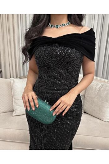 HOOR FASHION luxurious black dress