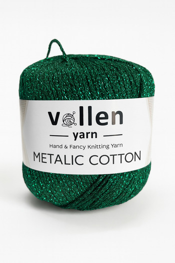 vollen yarn Premium Metallic Cotton Glitter Hand Knitting Yarn – Glitter Yarn, 50 g 100 M, – Evening Dress Bag Yarn, Supla Yarn,