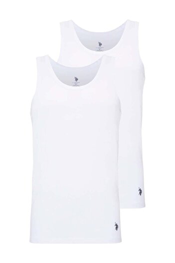 U.S. Polo Assn. Men's 100% Cotton Tank Top with Straps, 2 Pieces in Box