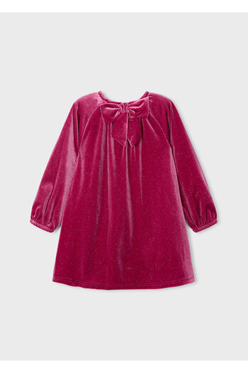 MAYORAL Girl's Glitter Velvet Dress 4923