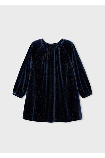 MAYORAL Girl's Glitter Velvet Dress 4923