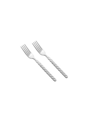 ORIAN 12-piece braided stainless steel dinner forks
