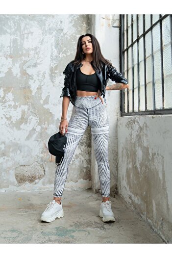 Joana Raimey White Fitness Leggings
