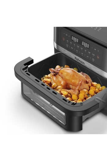ROHNSON 2 in 1 hot air fryer R2881 11L, 2x5.75l, 2950W, timer 1-60 min, 8 programs,