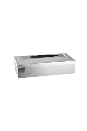 ORIAN silver metal tissue box