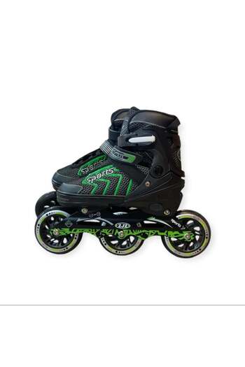 Skate - Black and Green Skating Shoes, Size 35 to 42