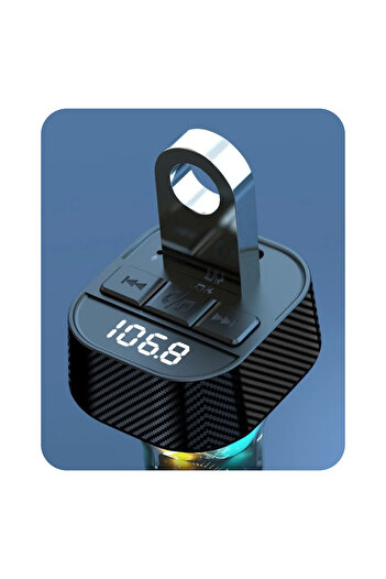 GENAX Araç İçi FM Transmitter Kablosuz Müzik ve Hızlı Şarj
