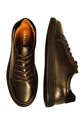 ALTA GRACIA Men's Black Sneakers Genuine Leather Shoes Comfortable Sole Daily Office Orthopedic Non-Slip School Casual Stylish