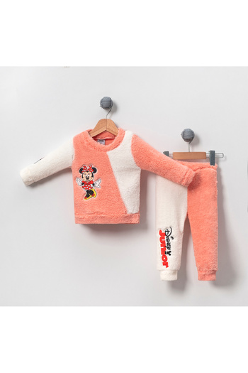 Bubito Winter Welsoft Baby Kids Top and Bottom Set-Pink