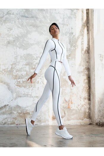 Joana Zeidy White Fitness Leggings