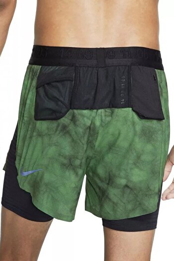 Nike Tech Pack 2-in-1 Running Erkek Şort Siyah Haki