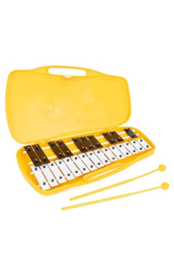 MegArya Percussion 25-Note Chromatic Glockenspiel with Sturdy carry Case and Beaters