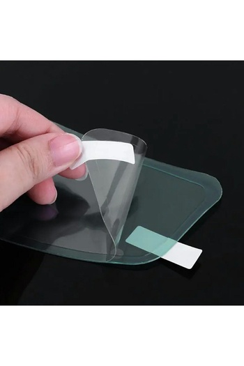 zola Folie protectie viziera casca motocicleta, auto-adeziva, anti-ceata, 24.5x9 cm, transparenta