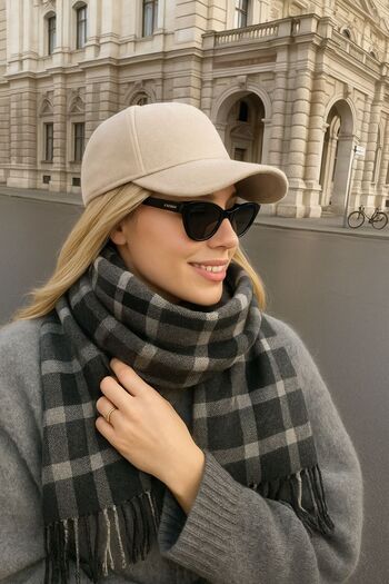 Goldmine Unisex Puffy Lightweight Scarf Smoked Plaid