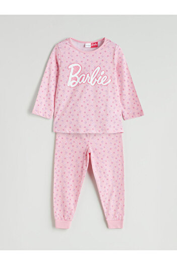 LC Waikiki Barbie Printed Girls' Pajama Set