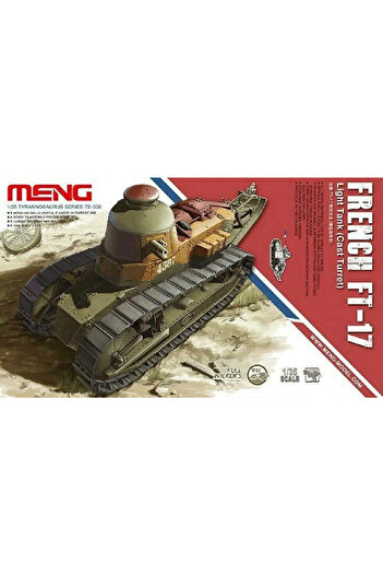 Choice Meng Armour Model Kit TS-008 1/35 Scale French FT-17 Light Tank (Cast Turret) Custom Collectible...