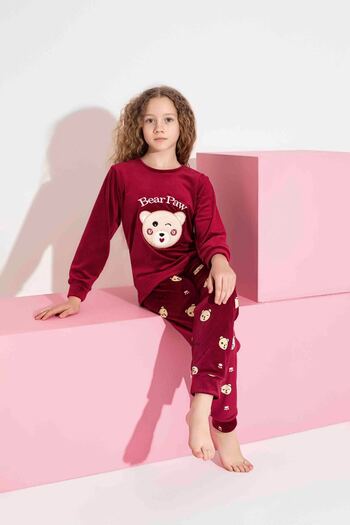 MEBA Women's Mother-Daughter (Combination You Do It Yourself) French Velvet Pajama Set