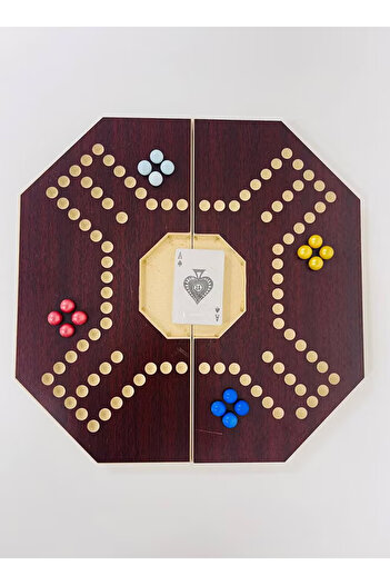 Primo Plus Jackaroo Strategic Planning Board Game With Balls And Playing Cards,4 Players