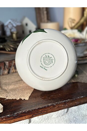 Villeroy & Boch Antika Villeroy Boch Wildrose Yabangülü porselen el boyaması pembe çiçekli çay potu çaydanlık