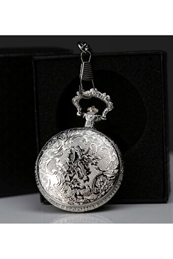 hediye sandalı Special Boxed Ottoman State Emblem Silver Chain Watch