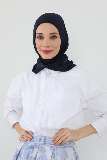 Aisha's Design Chiffon Hooded Combed Cotton Bonnet with Neck Covering Feature, B-95
