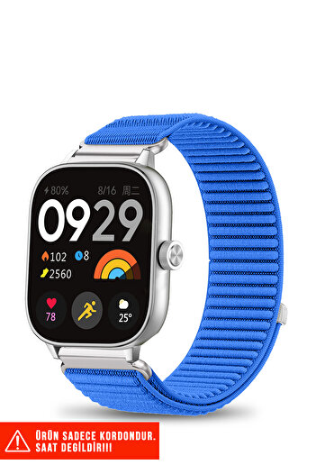 Nezih Case Redmi Watch 4 / Redmi Watch 5 Compatible Straw Weave Sports Velcro Nylon Strap 20mm