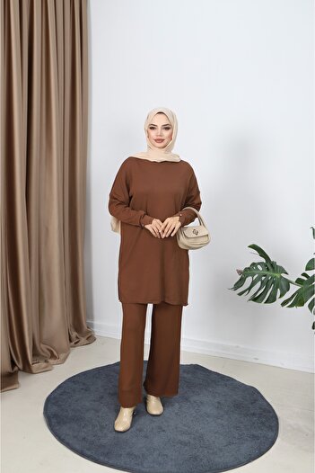 NİSUM MODA Σετ παντελόνι με ραβδώσεις Mercerized