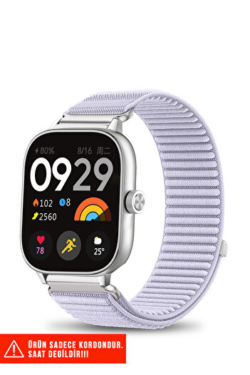 Nezih Case Redmi Watch 4 / Redmi Watch 5 Compatible Straw Weave Sports Velcro Nylon Strap 20mm