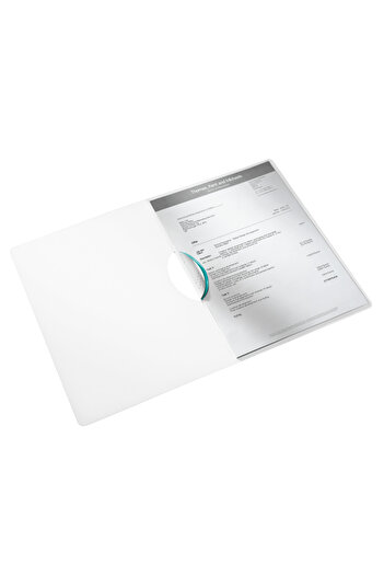Leitz Wow ColorClip PP clip file turquoise metallic