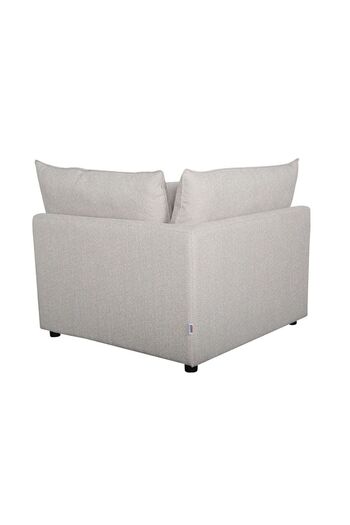 Danube Home Napoleon 1 Seater Corner Fabric Modular Sofa – Beige L103xW103xH91cm