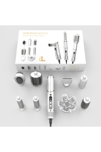 LEGGANCE New Design 8-in-1 Multi Hair Styler / Hair Dryer Brush