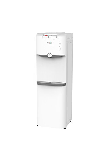 Voltz Water dispenser Oliver OV1449B, Compressor, With cabinet, Childproof, 85/420W, 10-90C, White