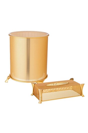 ORIAN Gold metal basket and handkerchief pergola