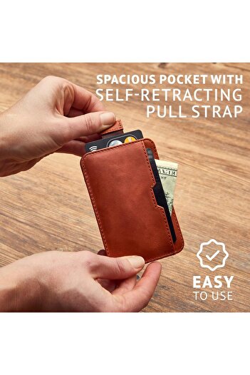 Vaultskin Mens RFID Blocking Slim Leather Card Wallet - CHELSEA Minimalist Front Pocket Cardholder