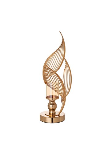 ORIAN Gold shell candle holder