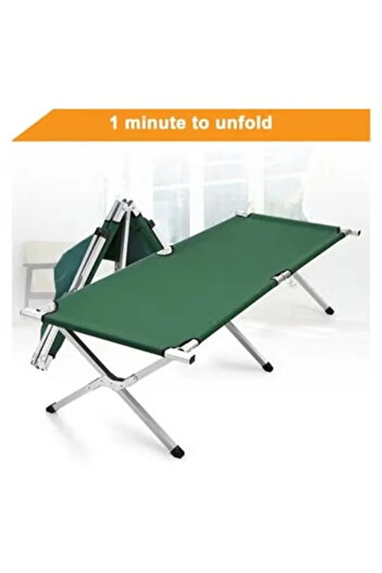 Generic Folding Outdoor Camping Cot, Extra Wide Travel Sleeping Bed with Carry Bag