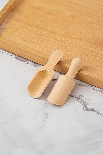 EWs Set of 6 Wooden Spice Spoons