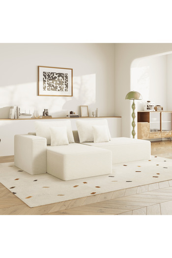 NZONE STORE Share the product via: Comfortable relaxation sofa with a sophisticated decorative touch, L-shaped to the right