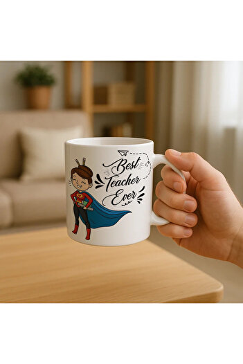 Borambalaj Superhero Patterned Teacher's Day Gift Mug