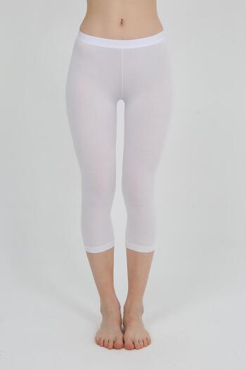 SENFONİ Women's Bamboo Non-Marking Capri Leggings – Breathable, Anti-Sweat, Sports – Pilates – Yoga and Everyday